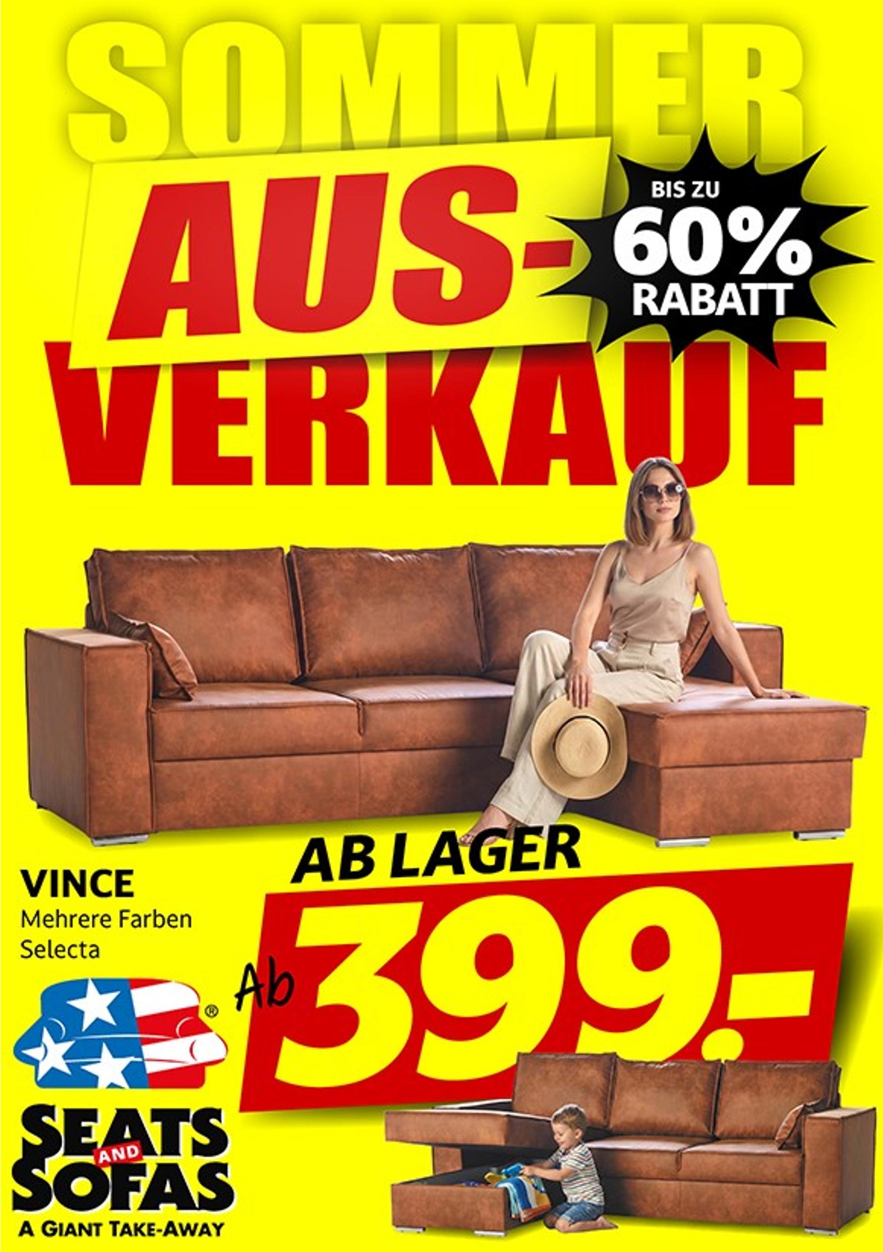Sofa Angebot im aktuellen Seats and Sofas Prospekt auf Seite 1